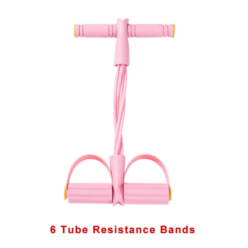 4-Level Resistance Band Tensioner with Non-Slip Handles - Home Fitness Equipment for Abdominal Muscle Training Yoga Abdominal
