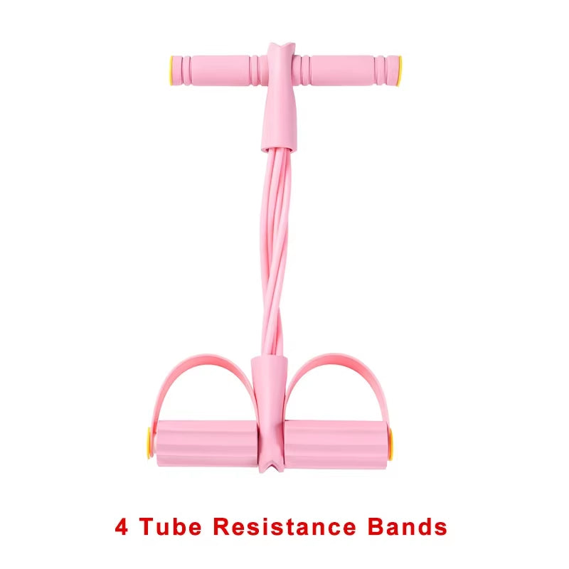 4-Level Resistance Band Tensioner with Non-Slip Handles - Home Fitness Equipment for Abdominal Muscle Training Yoga Abdominal
