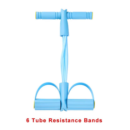 4-Level Resistance Band Tensioner with Non-Slip Handles - Home Fitness Equipment for Abdominal Muscle Training Yoga Abdominal