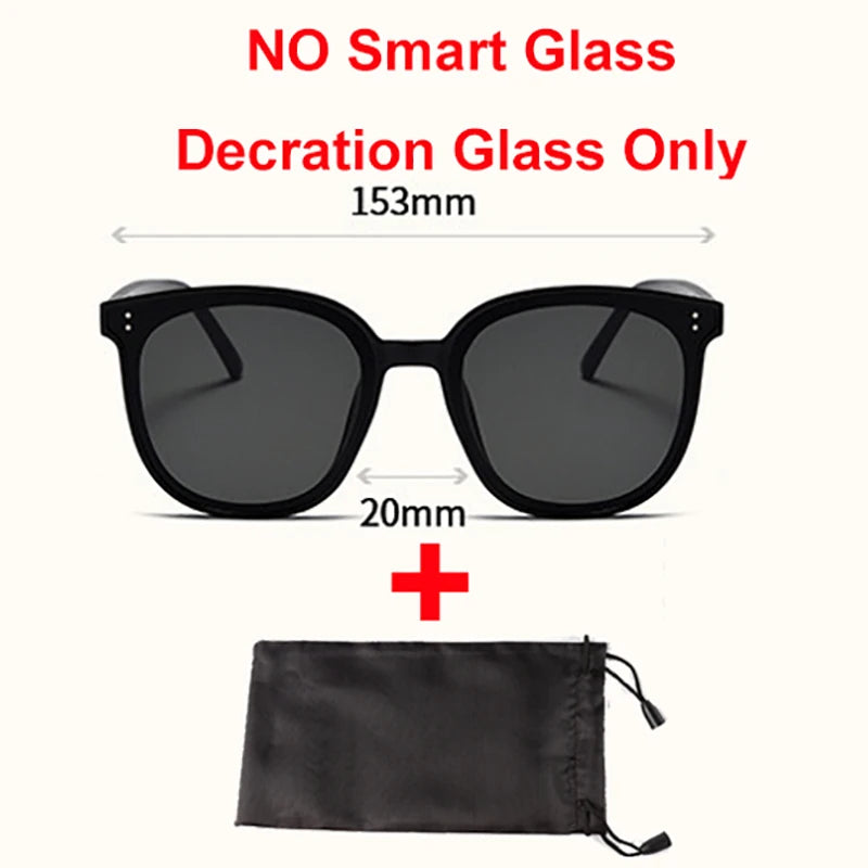 Photosensitive Color Change Smart Glasses Camera Control Voice Calls Music Player UV Anti-Blue Light Sunglasses Smartglasses