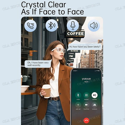 Photosensitive Color Change Smart Glasses Camera Control Voice Calls Music Player UV Anti-Blue Light Sunglasses Smartglasses